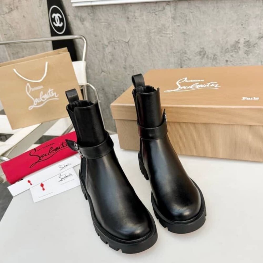 Christian Louboutin CL Chelsea Booty Lug Black 1230304BK01 - Image 3