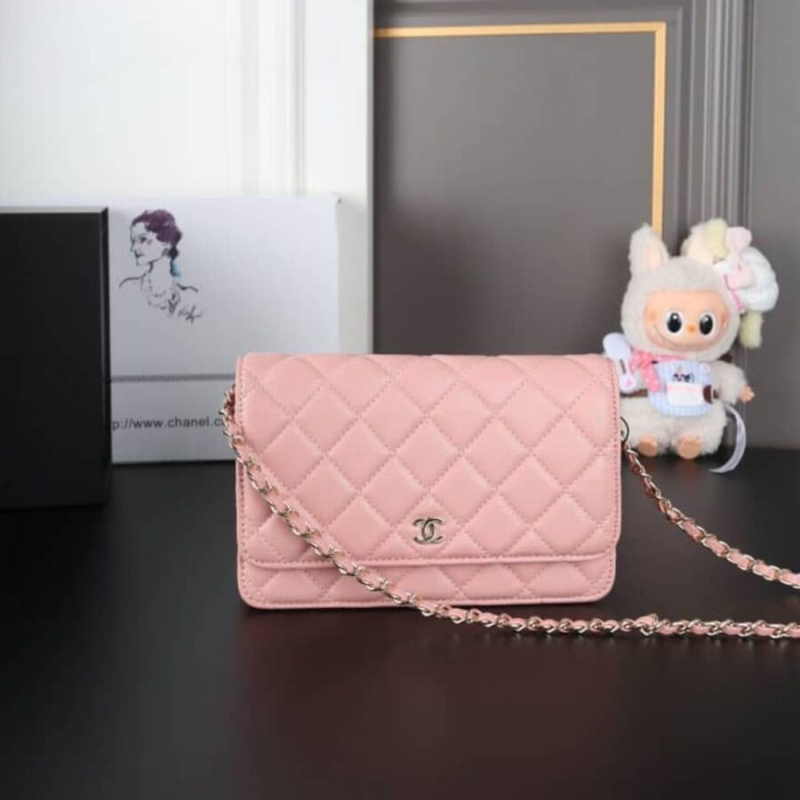 Alternative view of Chanel Classic Wallet On Chain Gold Light Pink 19Cm Ap0250 Y33352 Ng120