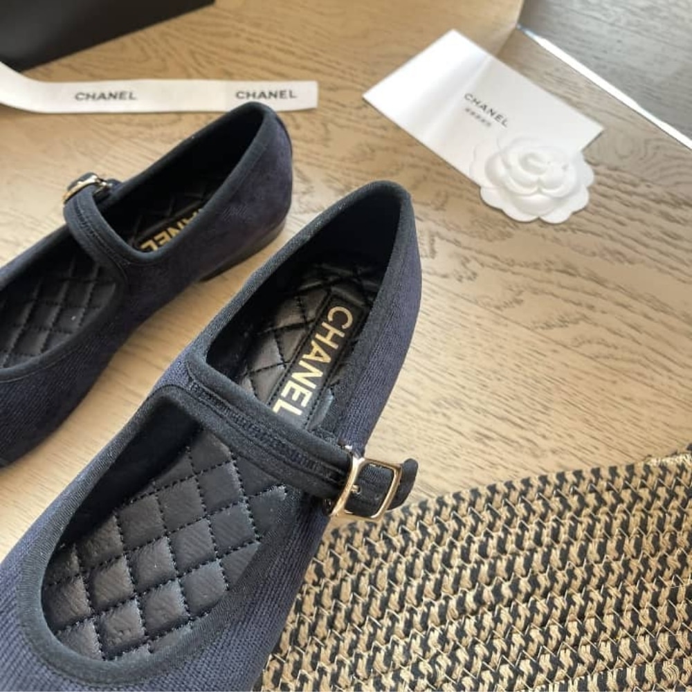 Chanel Mary Jane Ballet Flat Black - Image 4