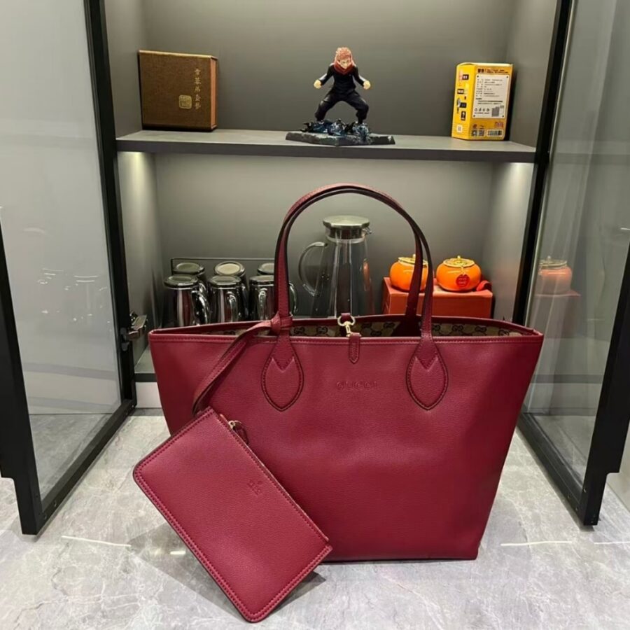 Alternative view of Gucci Totissima Large Reversible Tote Rosso Ancora Red 30Cm ‎839112 Aafeq 6258
