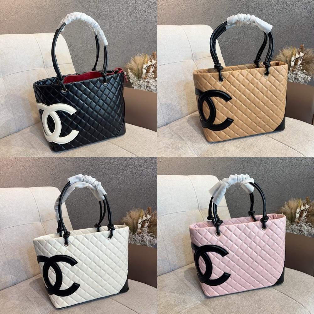 Chanel Cambon Line Medium Tote Bag In Black 28cm - Image 9