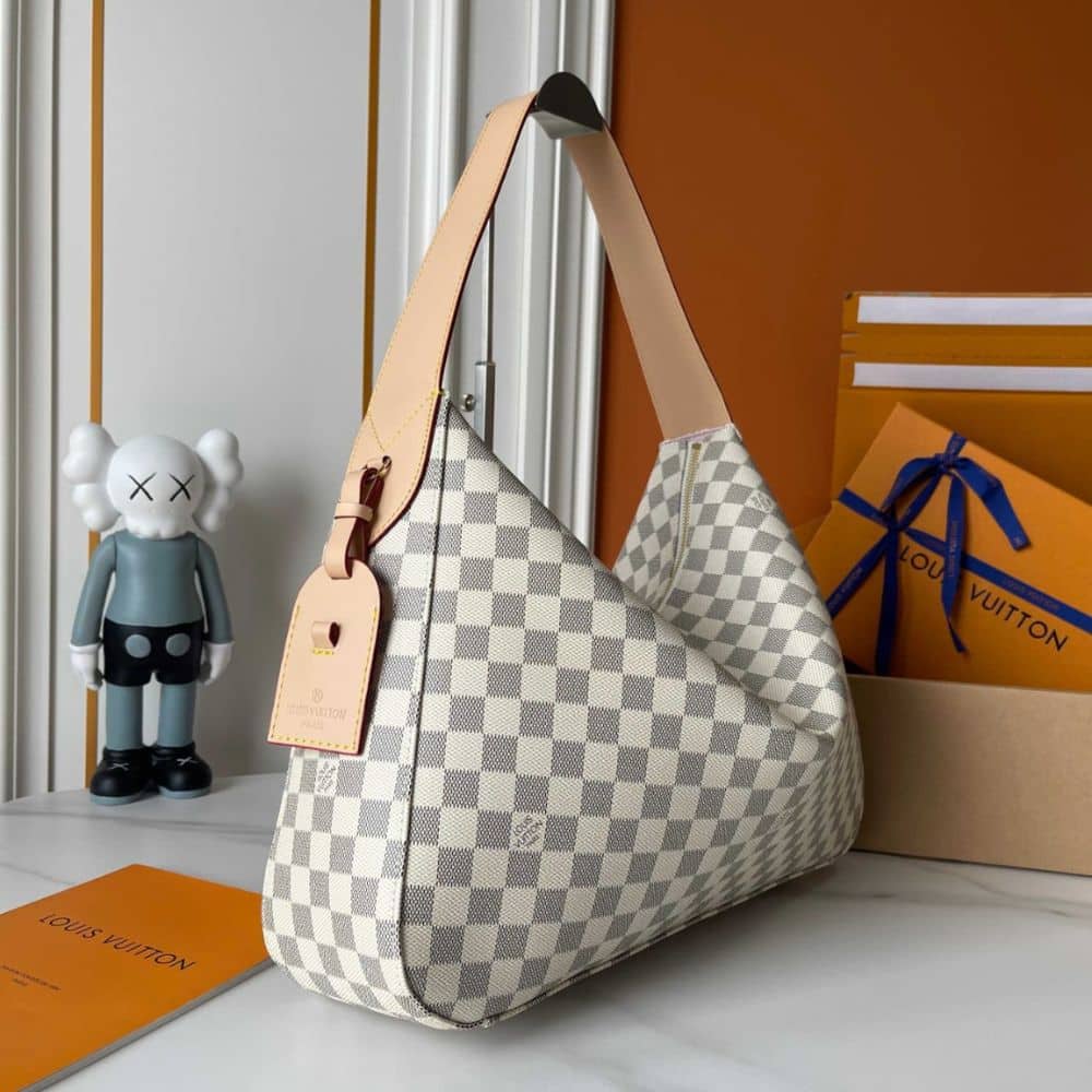 Louis Vuitton Slouchy MM Damier Azur 40Cm N00126 - Image 8