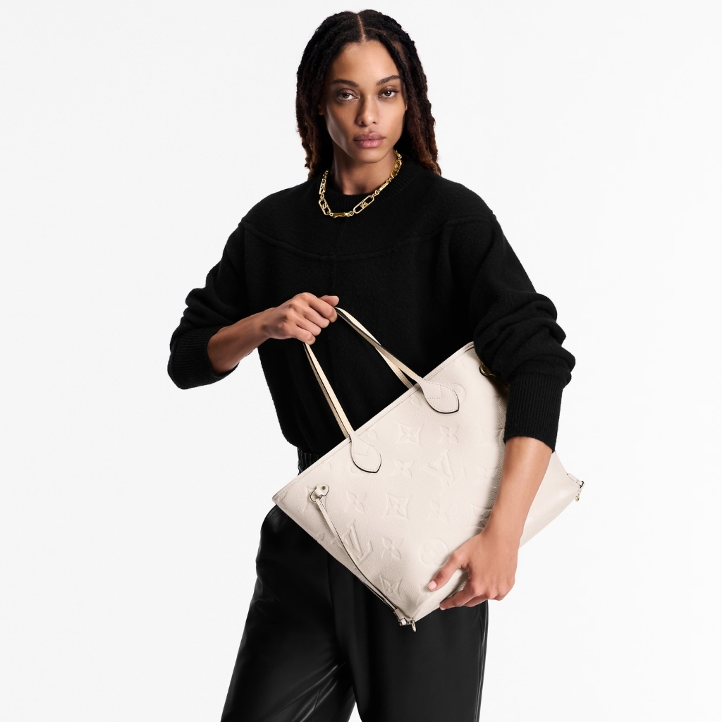 Louis Vuitton Neverfull MM Crème Beige 31Cm M46676 - Image 9