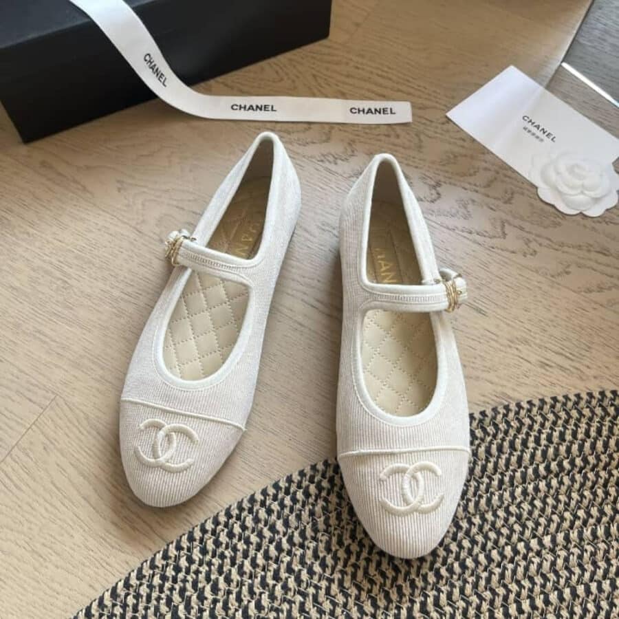 Alternative view of Chanel Mary Jane Ballet Flat Beige