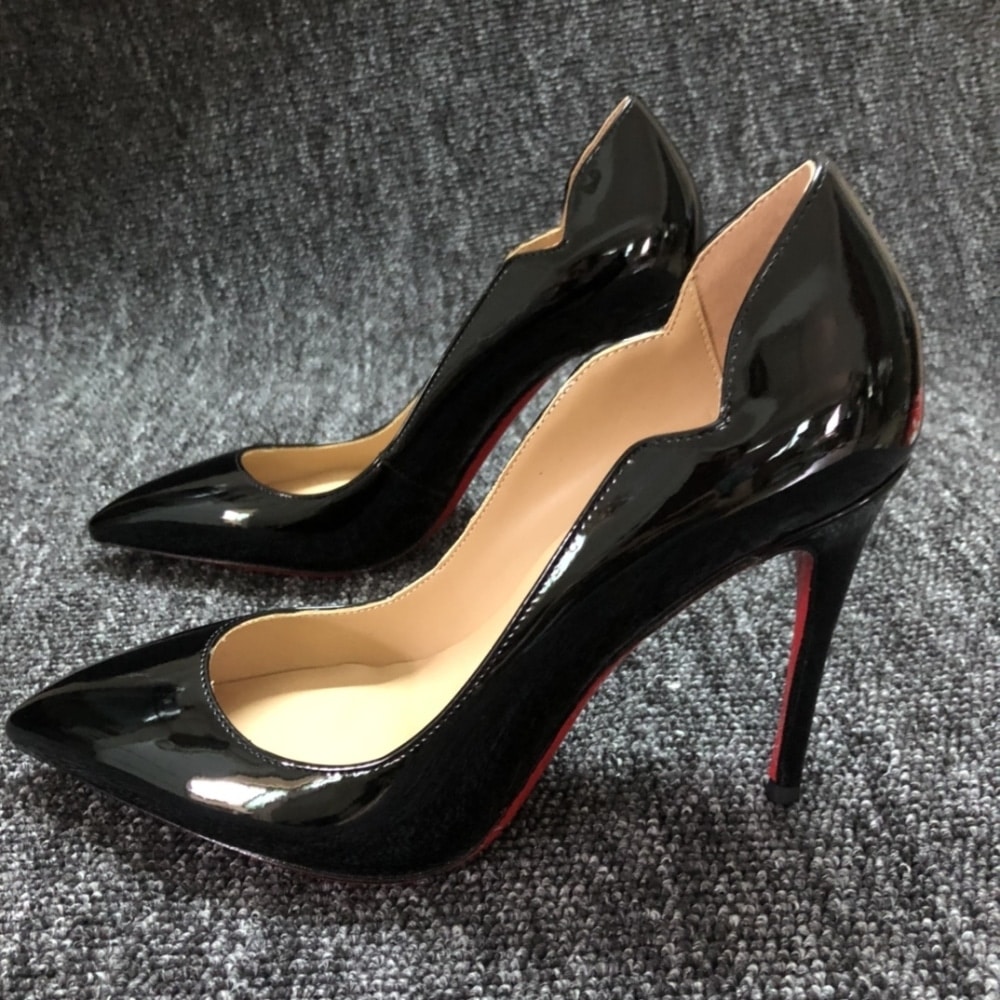 Christian Louboutin Hot Chick Pump Patent Leather Black 1190911BK01 - Image 4
