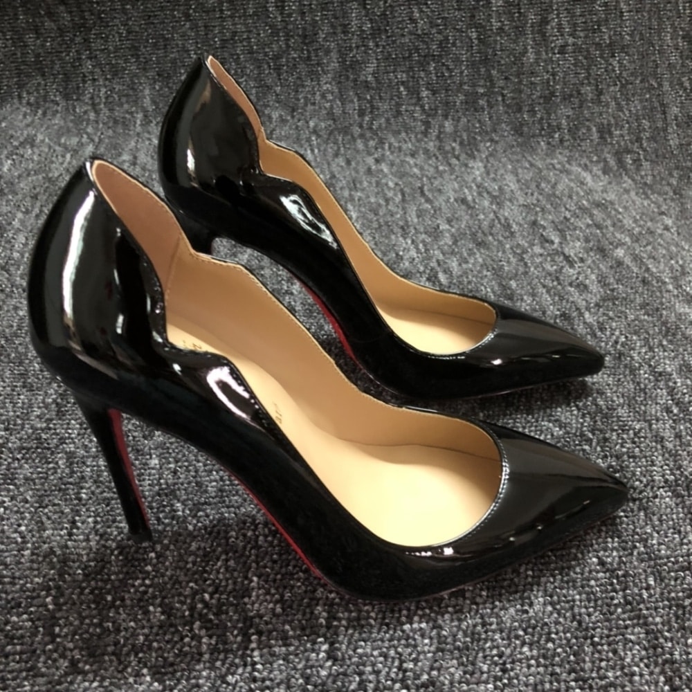 Christian Louboutin Hot Chick Pump Patent Leather Black 1190911BK01 - Image 5