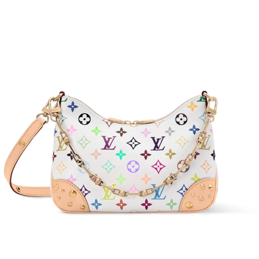 Louis Vuitton X Takashi Murakami Boulogne PM White 26m M27790