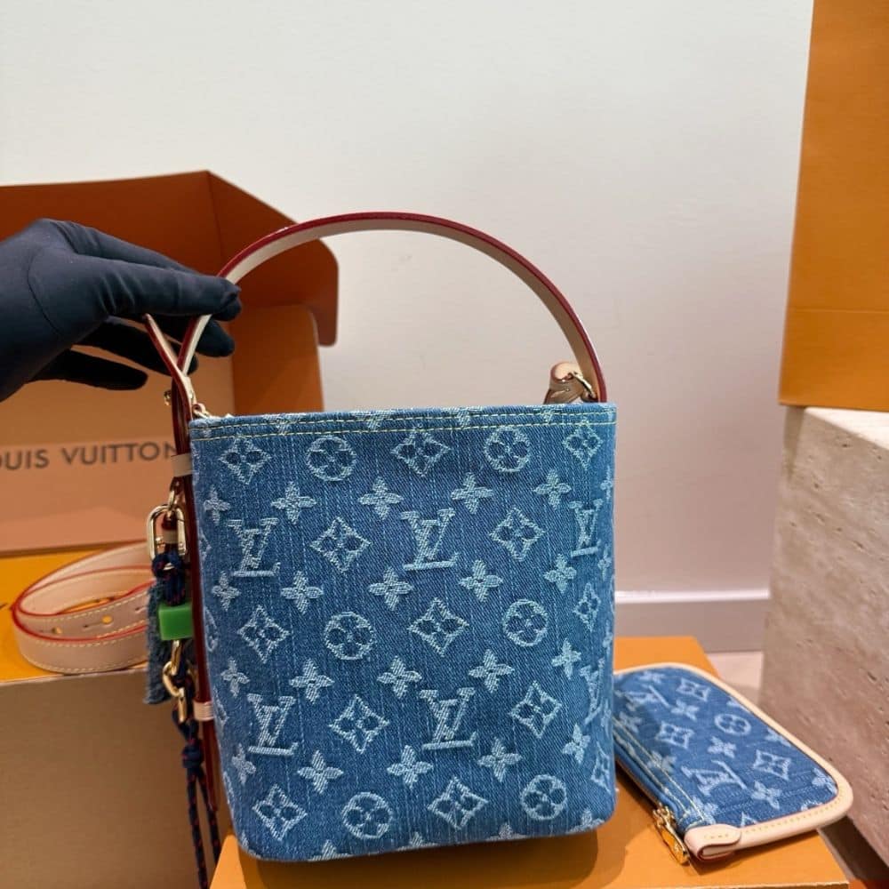 Louis Vuitton All In BB Blue Denim 18cm M28107 - Image 2