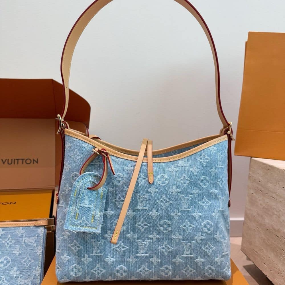 Louis Vuitton Carryall PM Blue 30Cm - Image 2