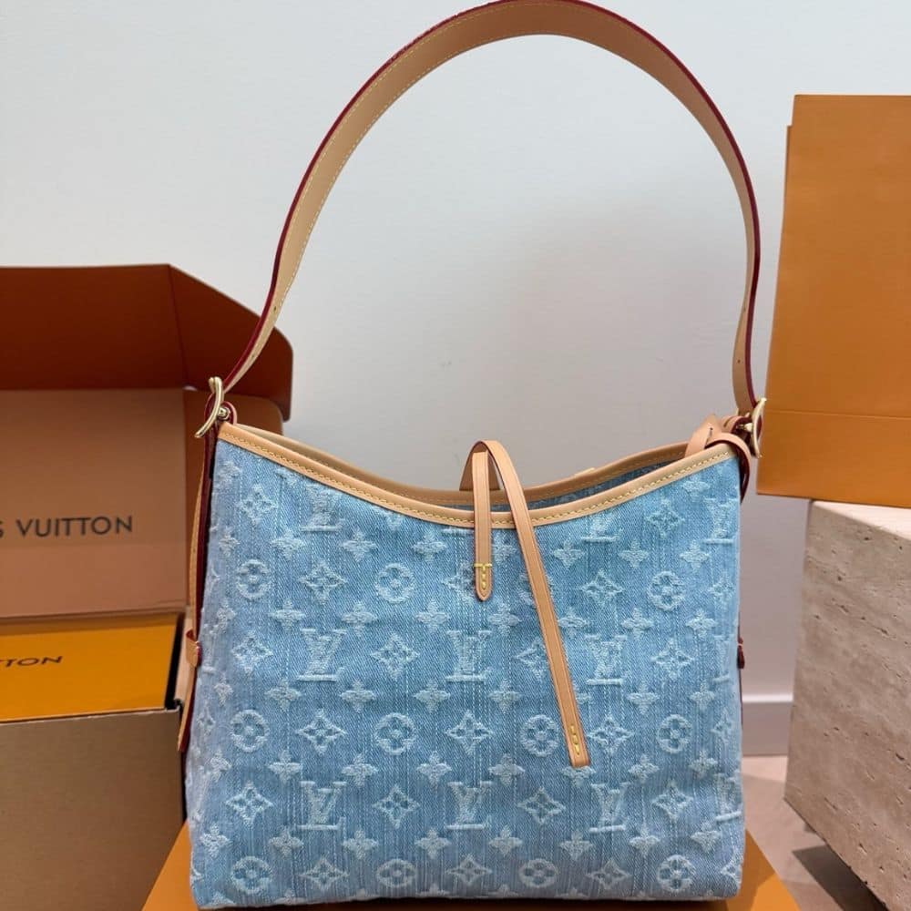 Louis Vuitton Carryall PM Blue 30Cm - Image 3