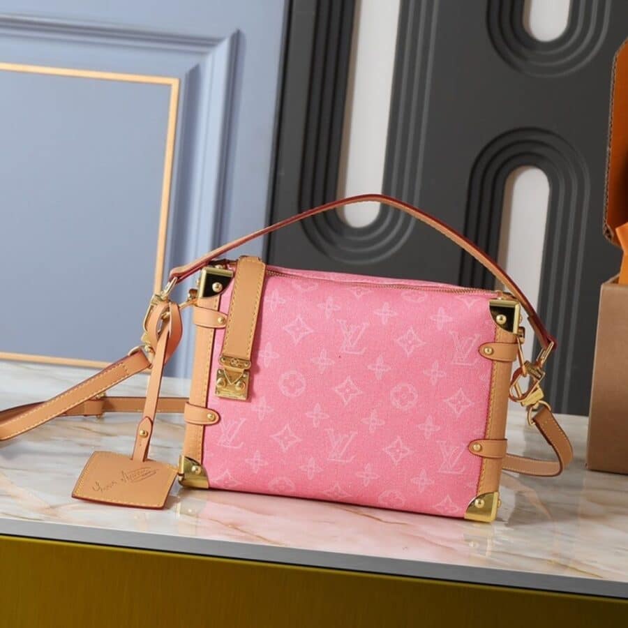 Alternative view of Louis Vuitton Side Trunk MM Monogram Origine Rose Ruban 23Cm