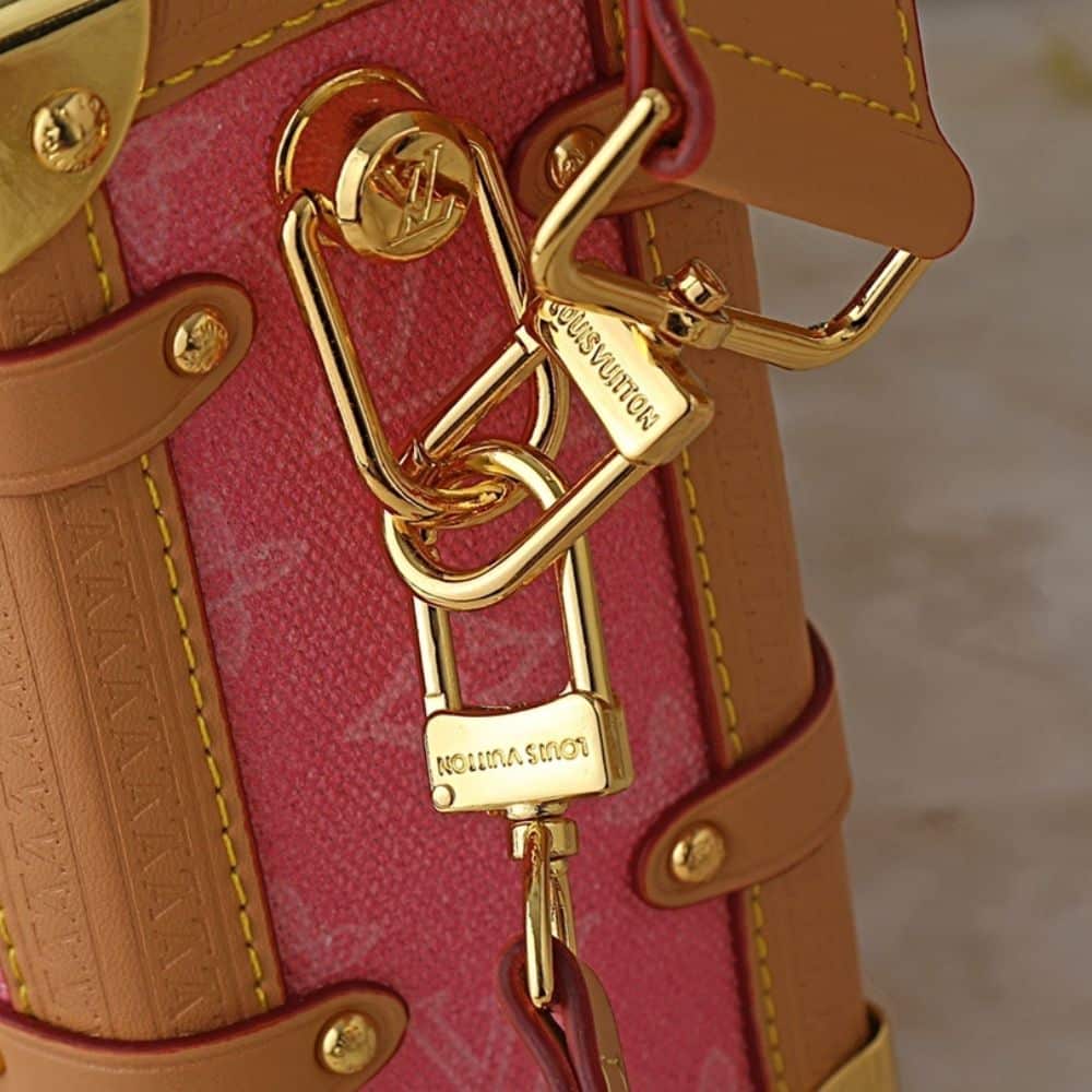Louis Vuitton Side Trunk MM Monogram Origine Rose Ruban 23Cm - Image 5