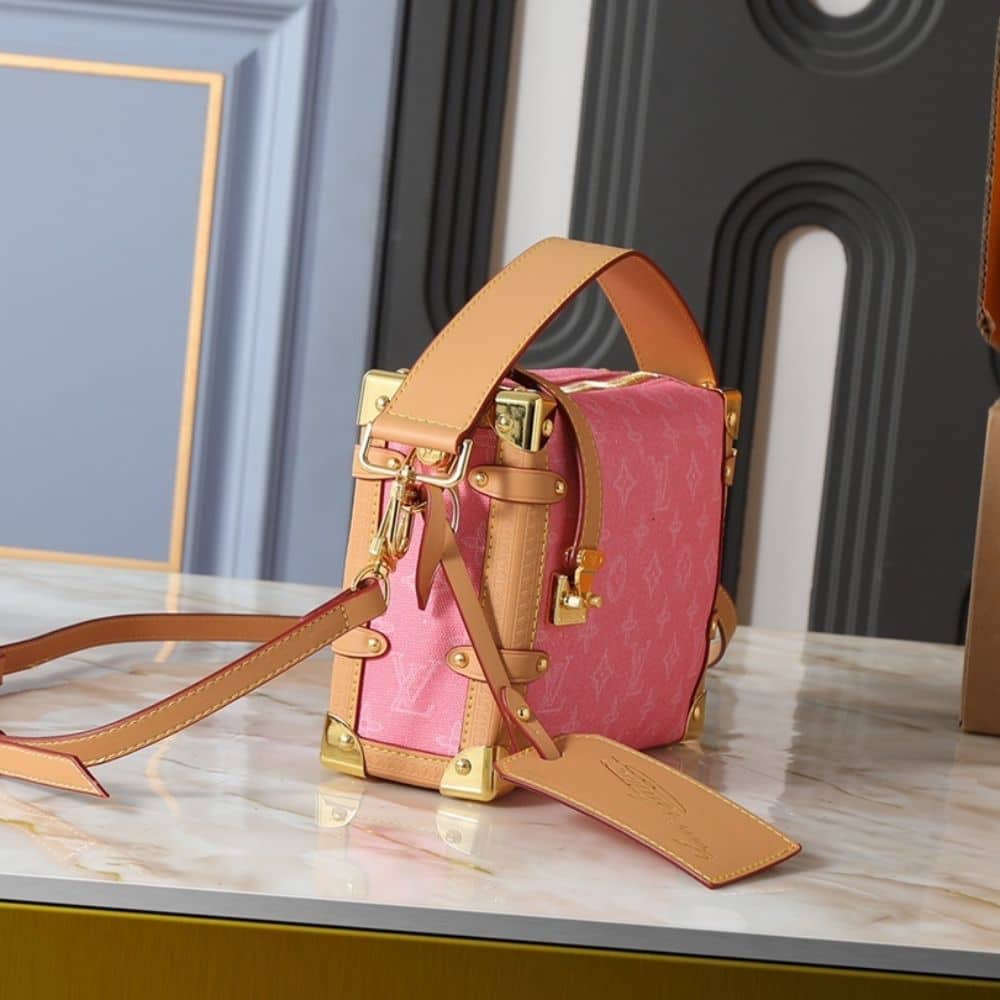 Louis Vuitton Side Trunk MM Monogram Origine Rose Ruban 23Cm - Image 9