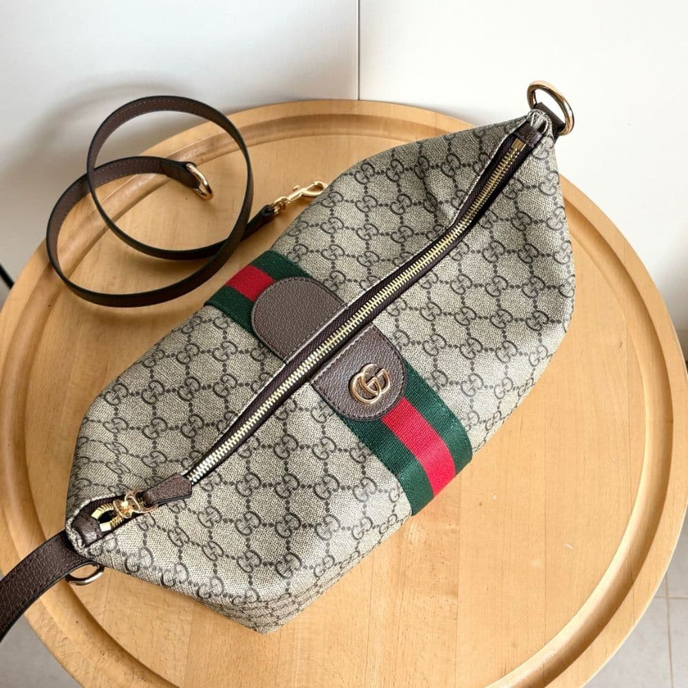 Gucci Vanity Medium Top Handle Bag Beige And Ebony 27Cm - Image 6