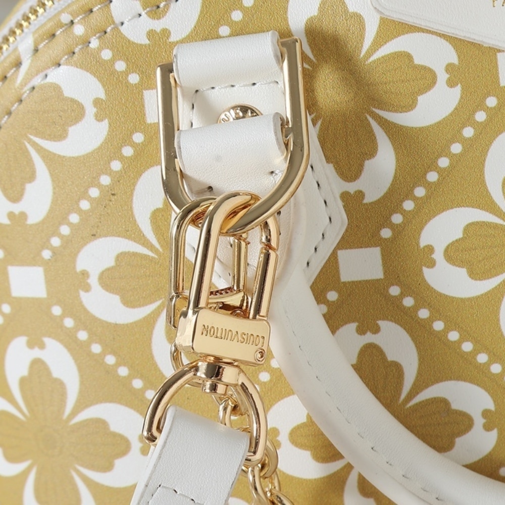 Louis Vuitton Alma Trunk BB White Gold Handle Bag 22cm M28032 - Image 6