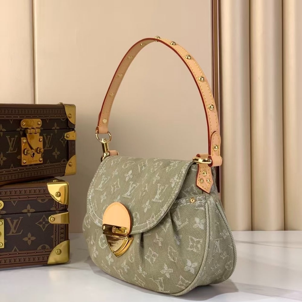 Louis Vuitton Sunset Khaki Denim 27cm M27210 - Image 3