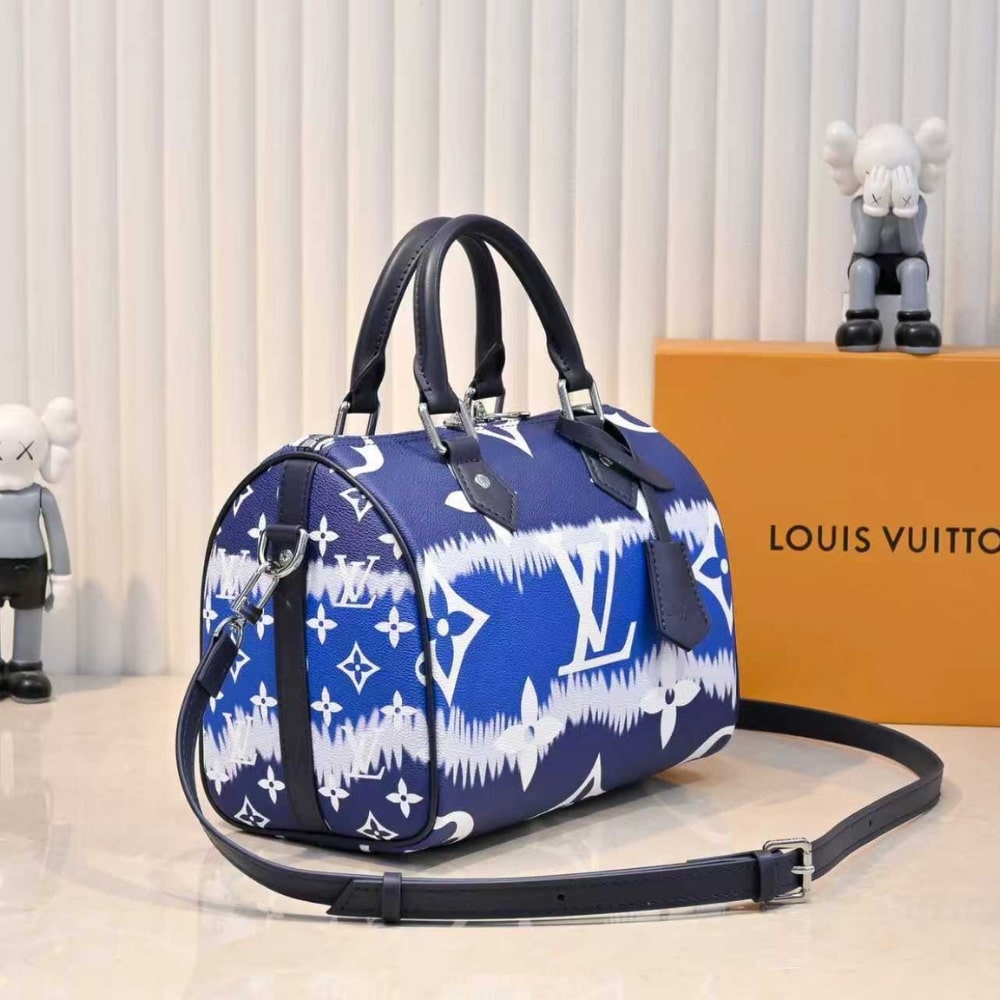 Louis Vuitton Speedy Bandouliere 30 Monogram Escale Canvas Blue 25cm - Image 3