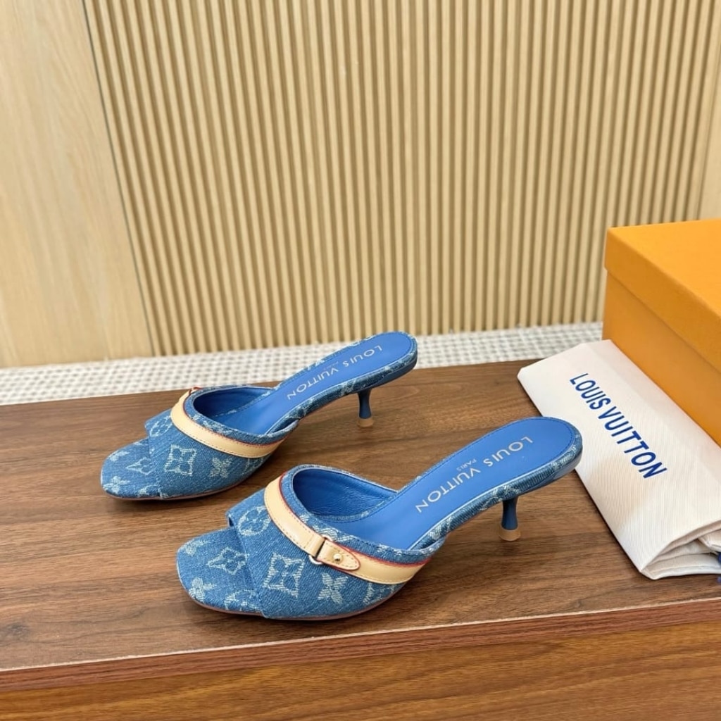 Louis Vuitton 6AM Mule Denim Blue 1ADIEX - Image 2
