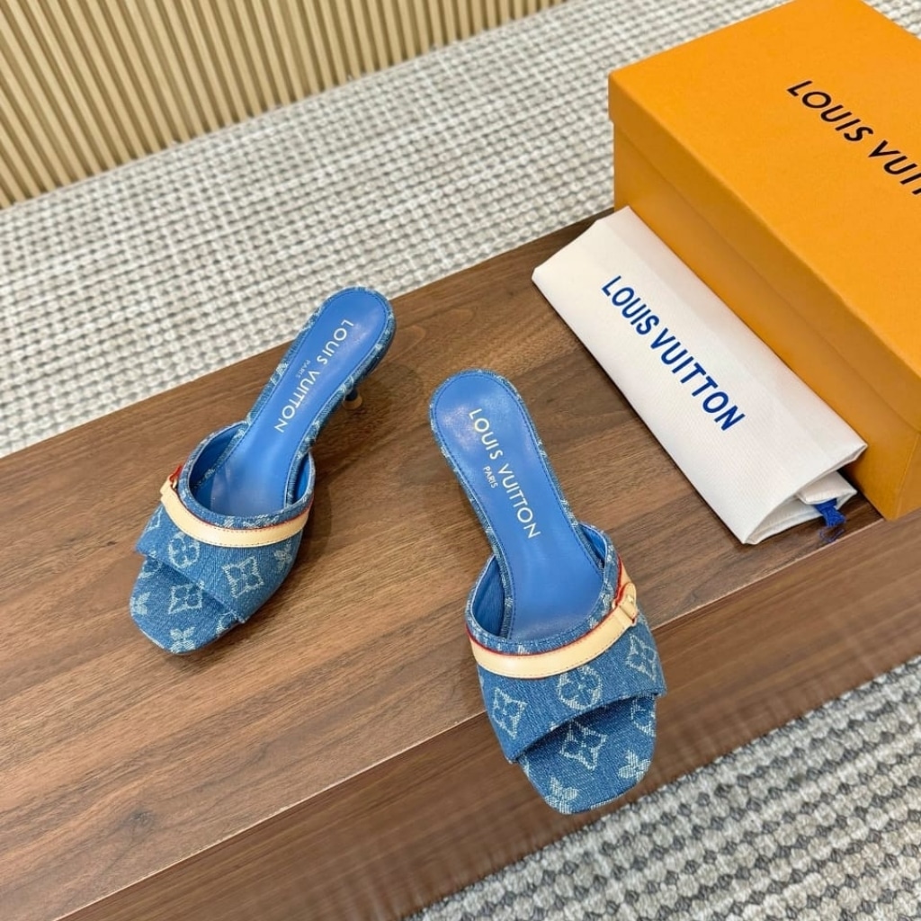 Louis Vuitton 6AM Mule Denim Blue 1ADIEX - Image 5