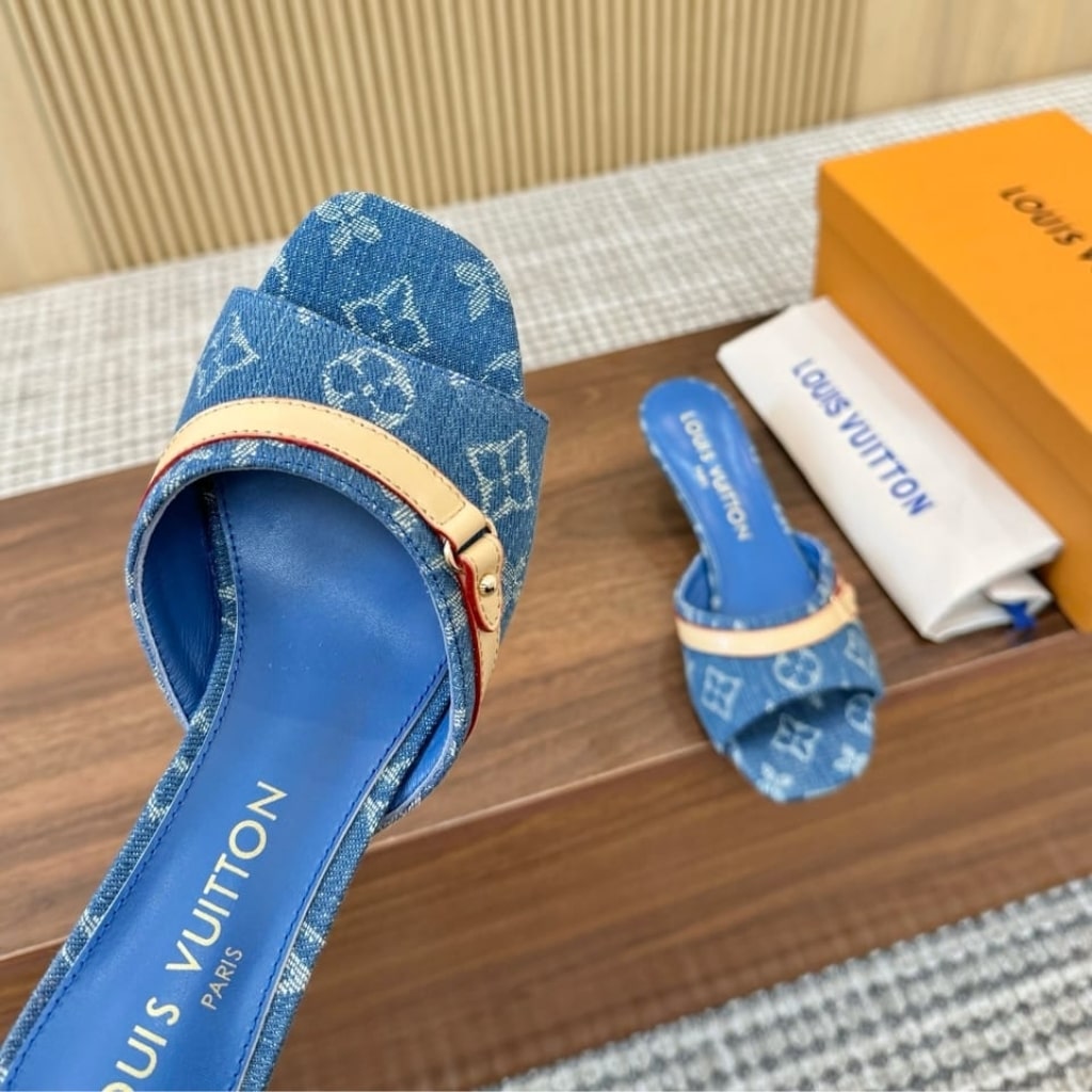 Louis Vuitton 6AM Mule Denim Blue 1ADIEX - Image 7