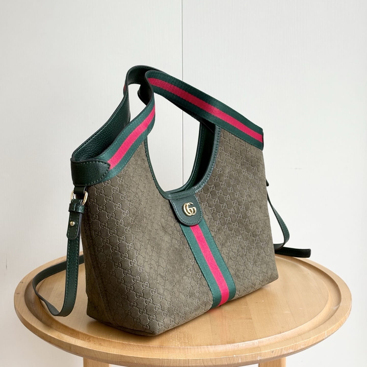 Gucci Giglio Small Tote Bag Dark Green 25Cm - Image 3