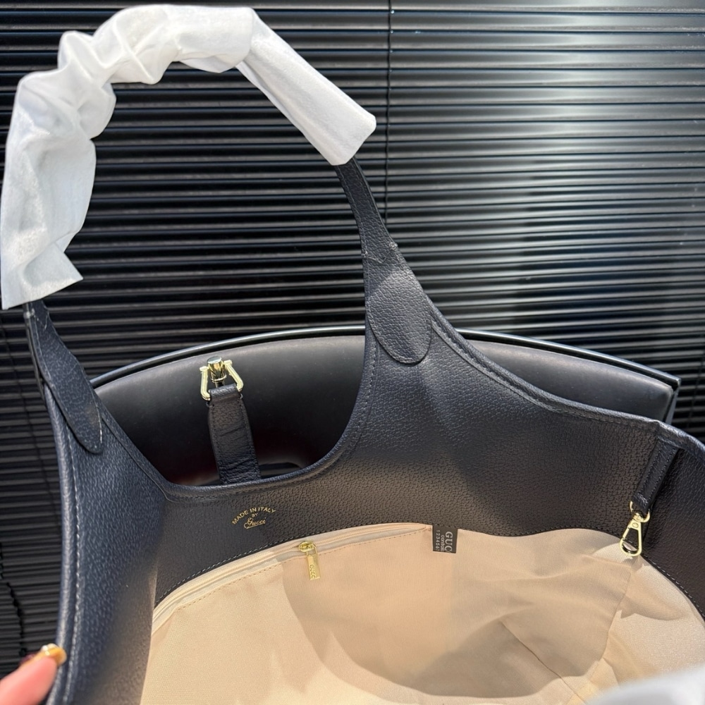Gucci Mercato Medium Tote Bag GG Canvas Denim Blue 35cm - Image 8