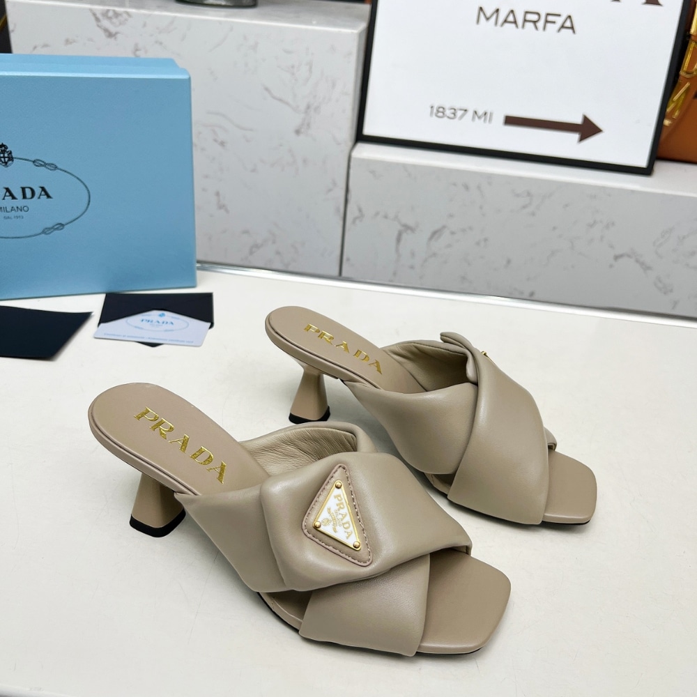 Prada Padded Nappa Sandals Beige 1Xx754 2Dl8 F0036 F 065 - Image 2