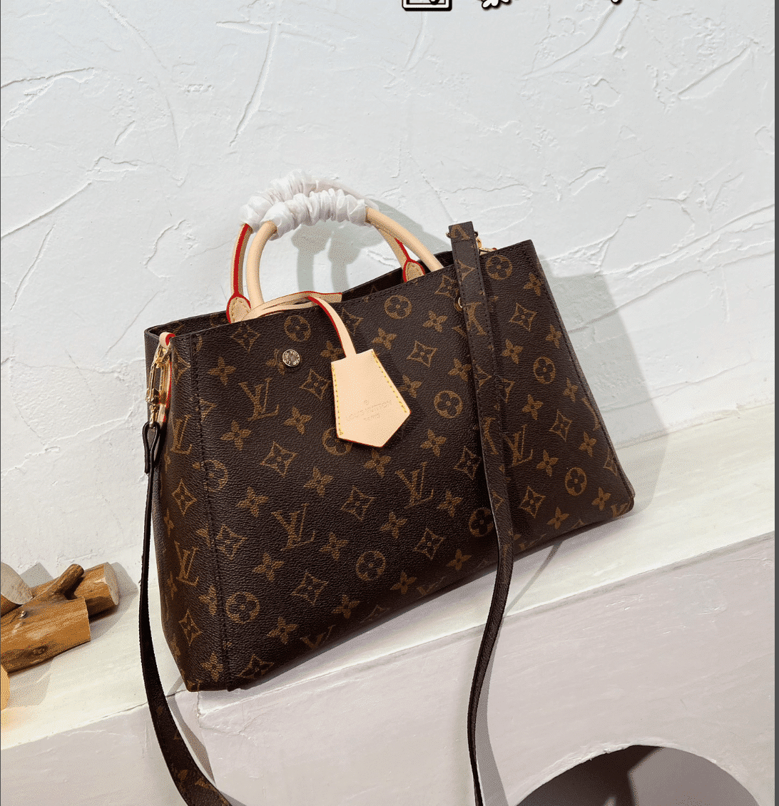 Louis Vuitton Montaigne MM Monogram Coated Canvas Brown 33Cm M41056 - Image 2